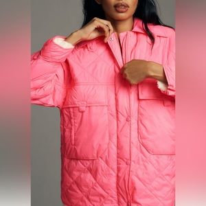 ✨ Anthropologie Lightweight Quilted Shacket Sz XS